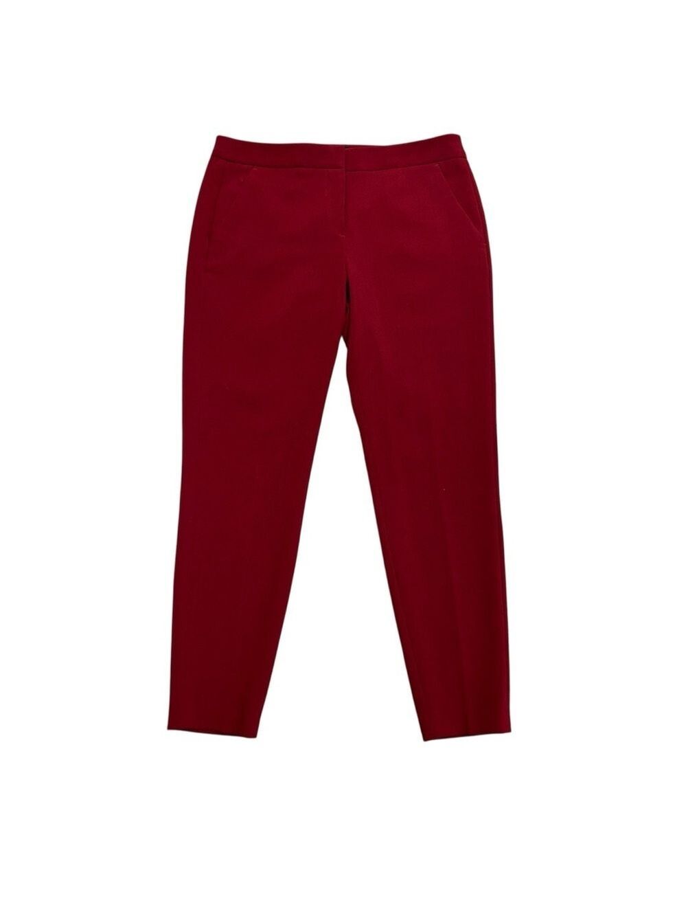 RW&CO red slim fit ankle length pants Sz 6 classy business professional career